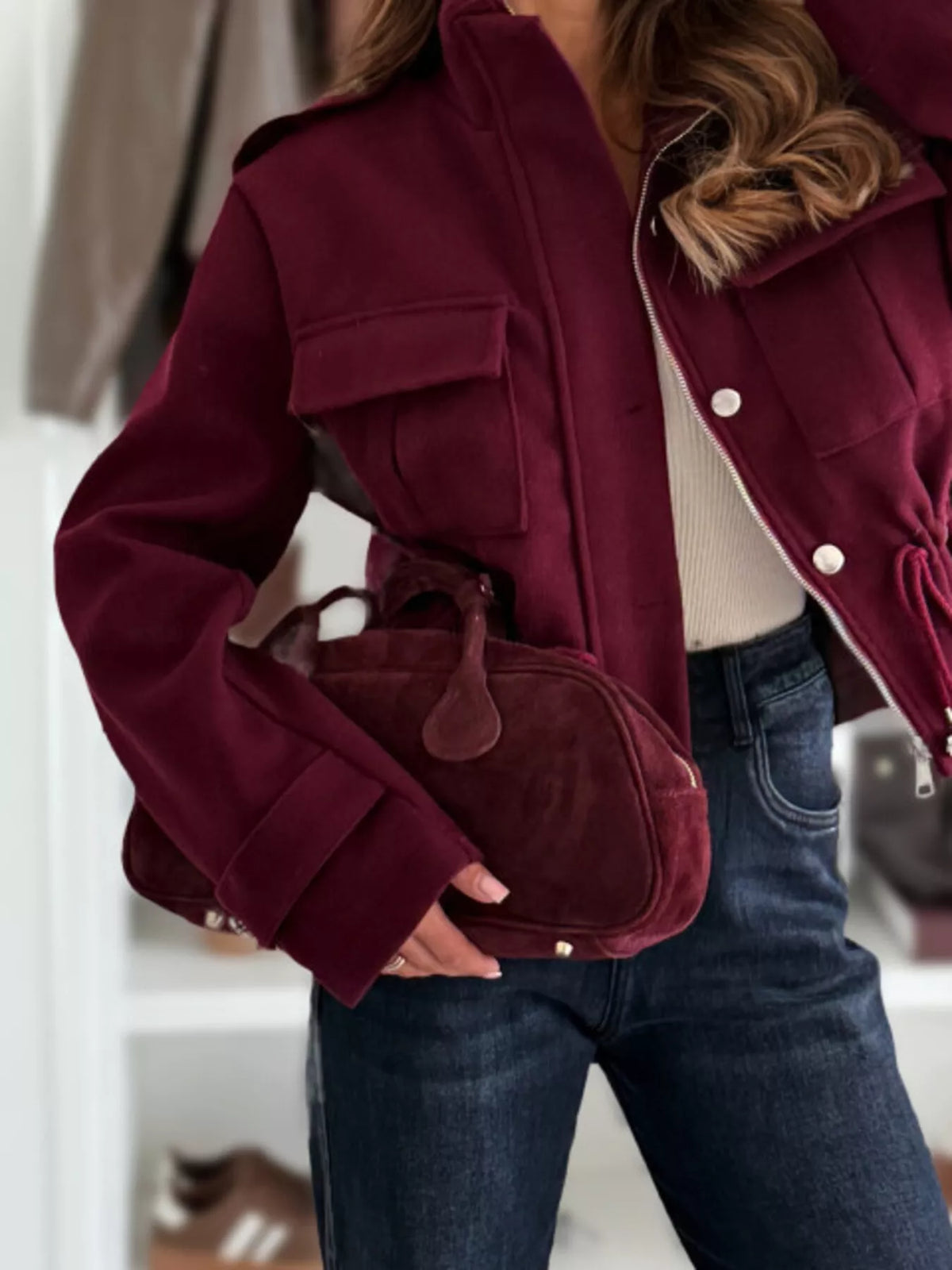 Dockside Cinch Cropped Jacket
