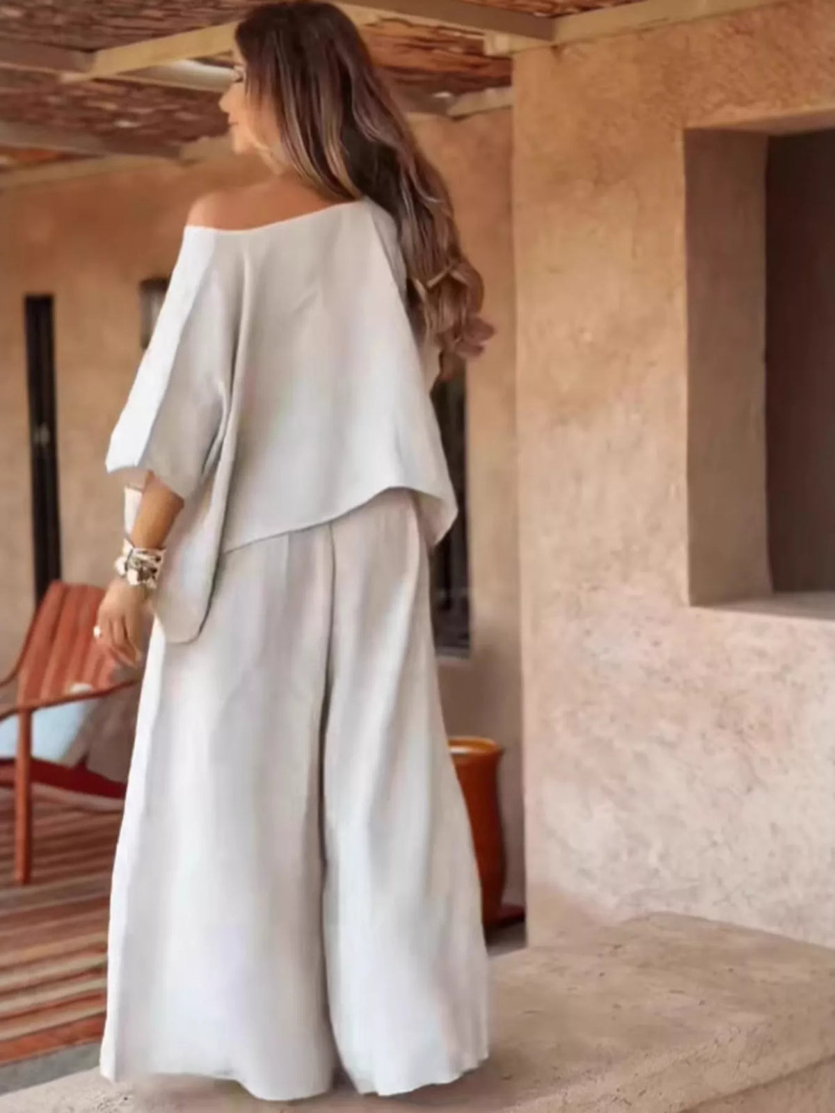 Chelsea Luxe Boat Neck Lounge Set