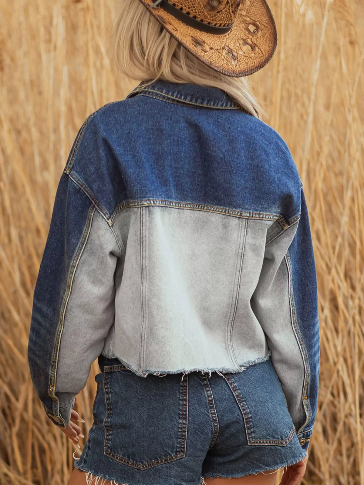 Brooklyn Canvas Patchwork Denim Jacket