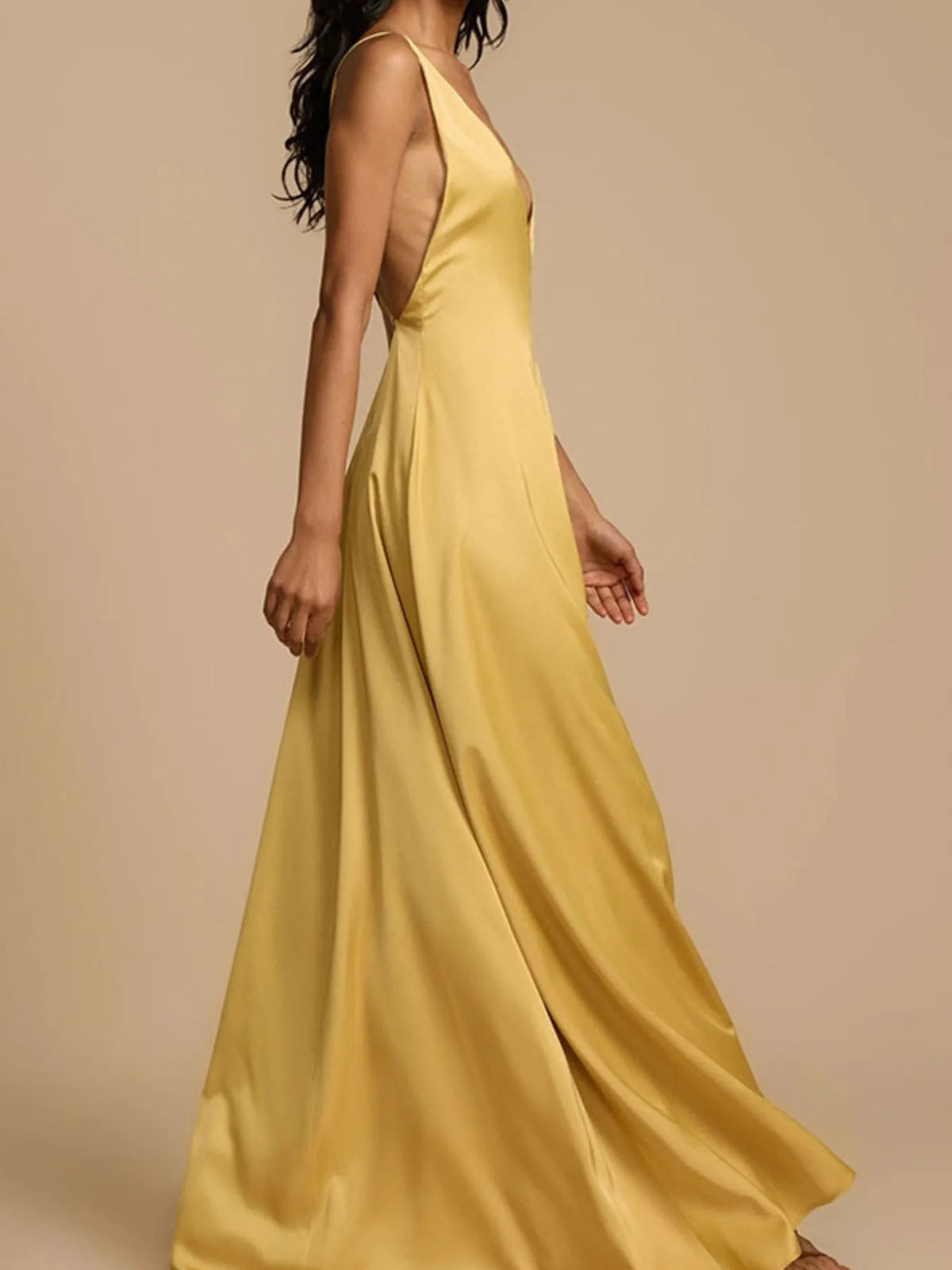 Effortless Allure Deep V-Neck Maxi Dress