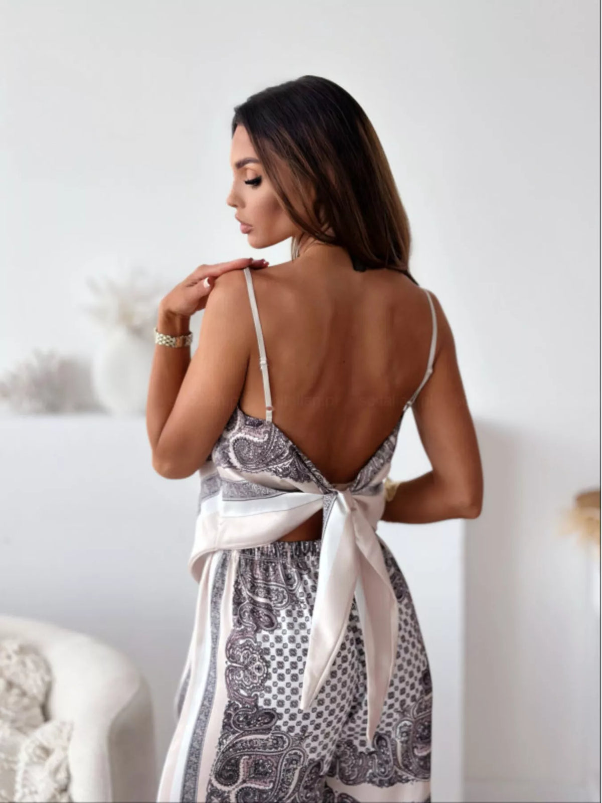 Capri Sunset Tie-Back Cami & Pants Set