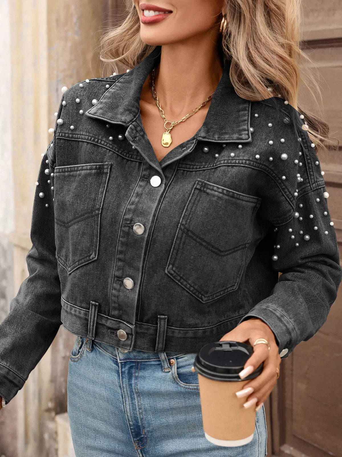 Pearl District Cropped Denim Jacket