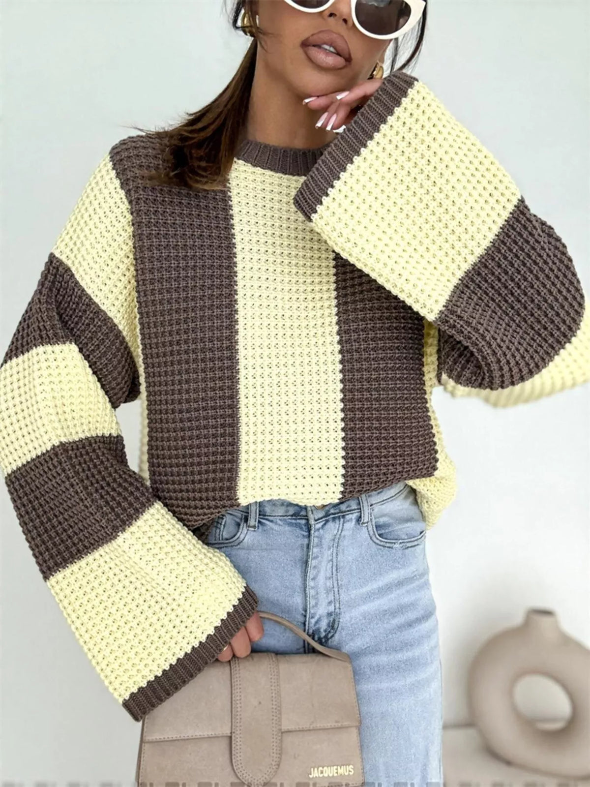 SoHo Statement Colorblock Sweater