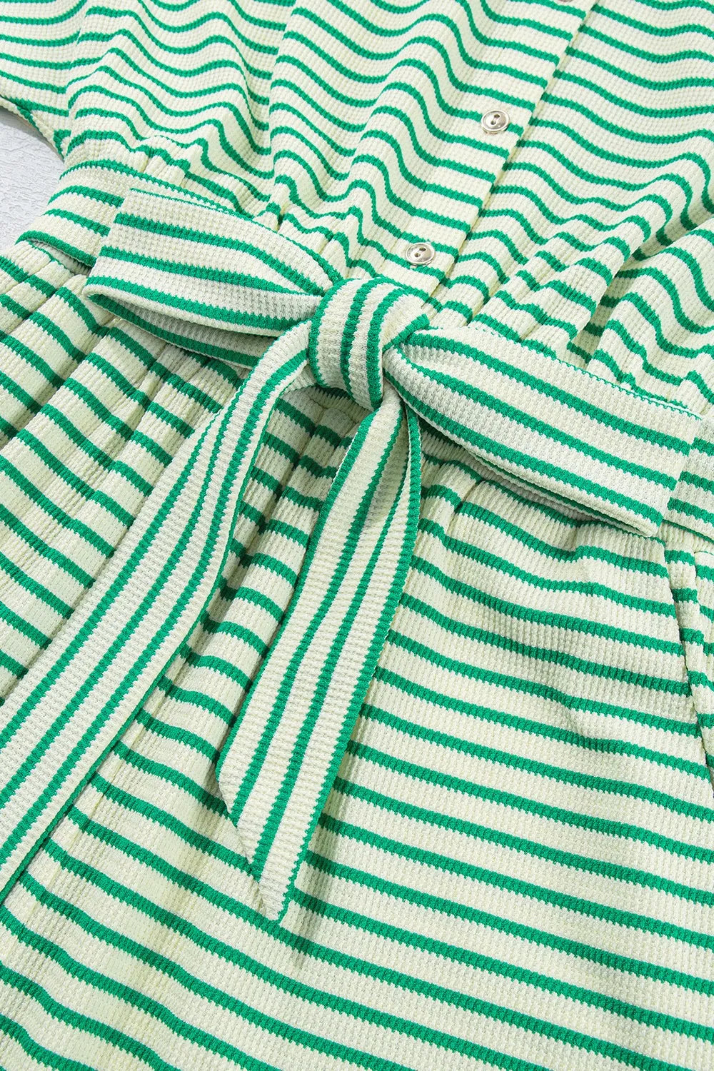 Harbor Stripe Tie-Waist Romper