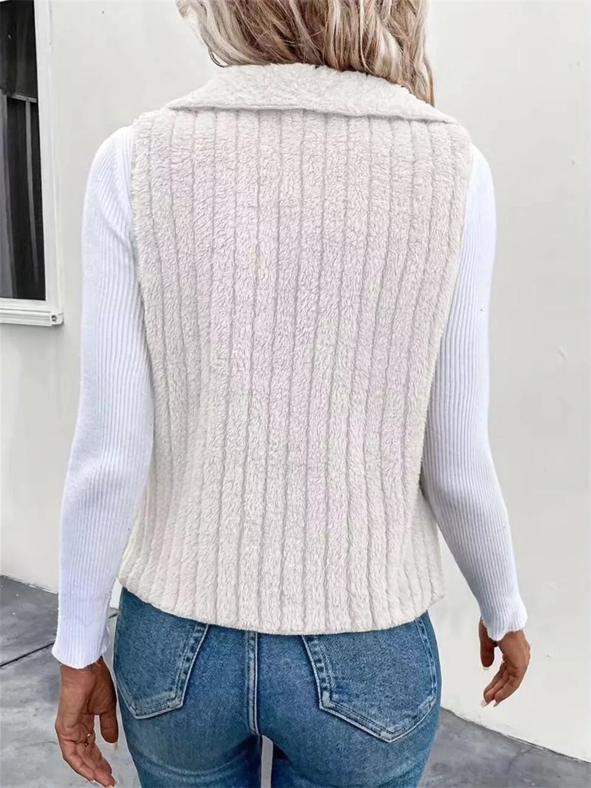 Fireside Drape Fleece Vest Coat