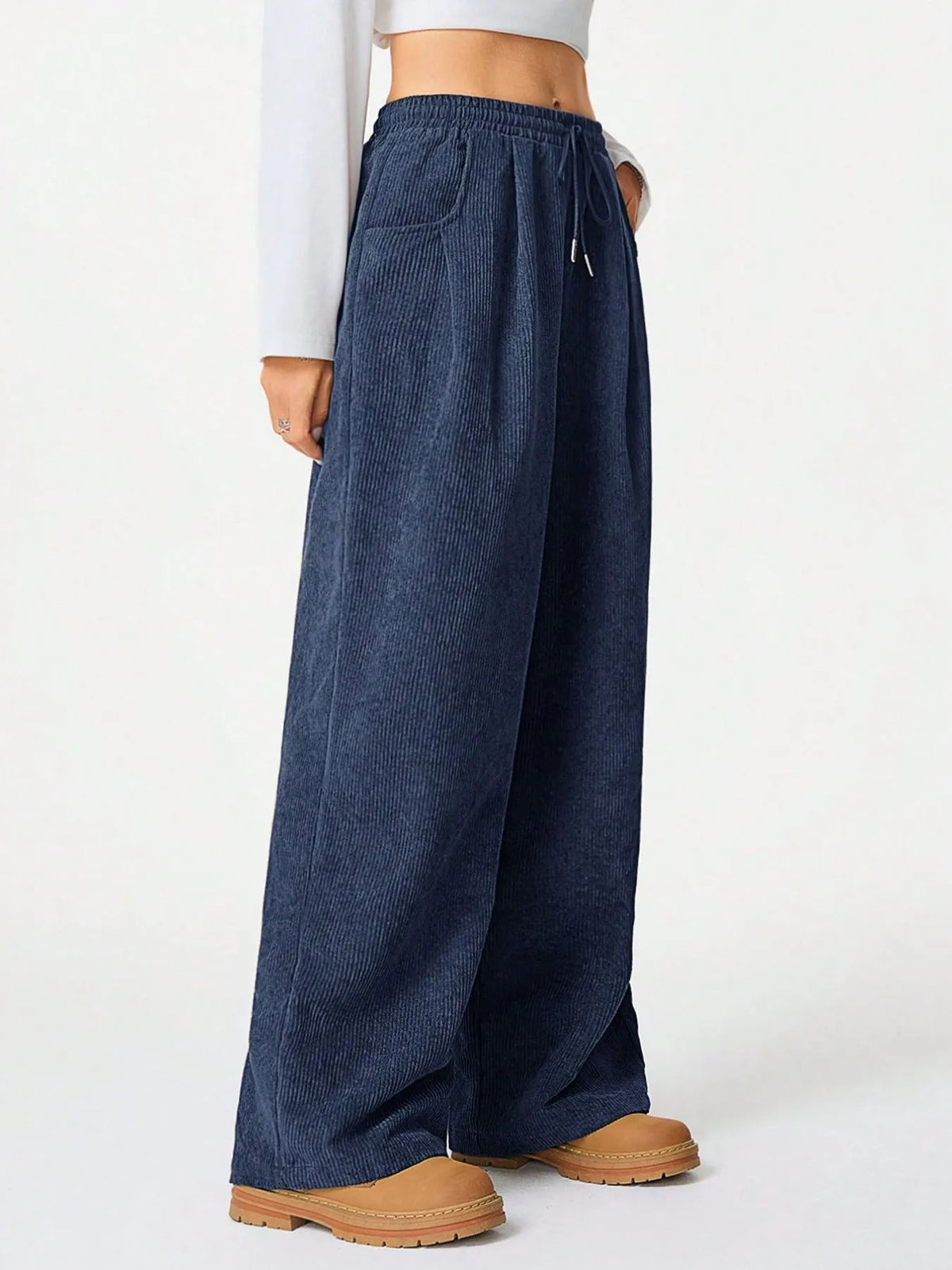 City Lights Drawstring Wide Leg Pants