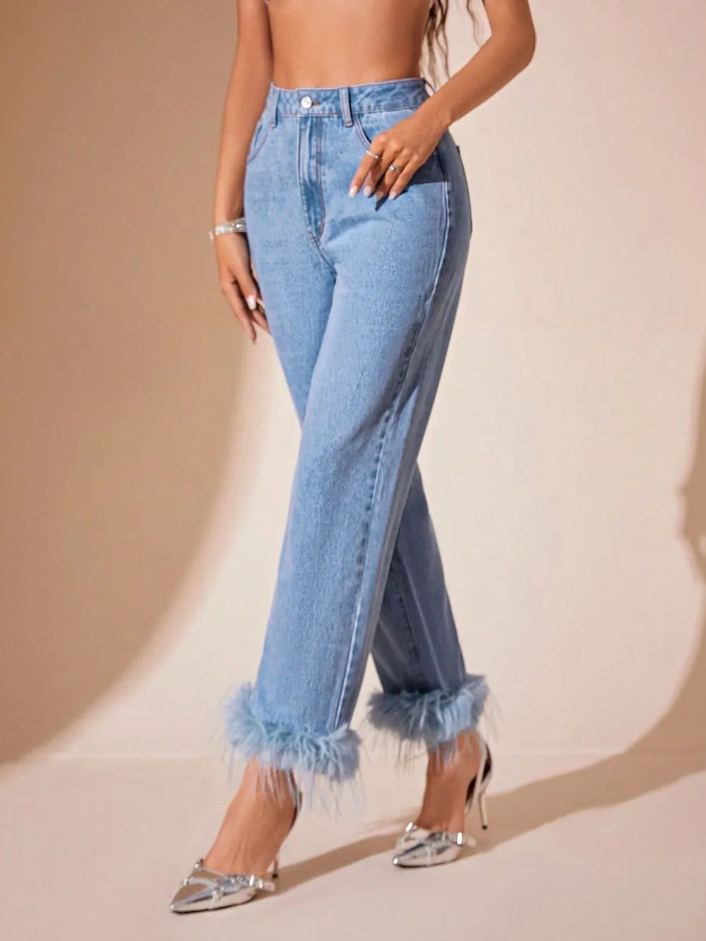 Chelsea Luxe Plush Hem Jeans