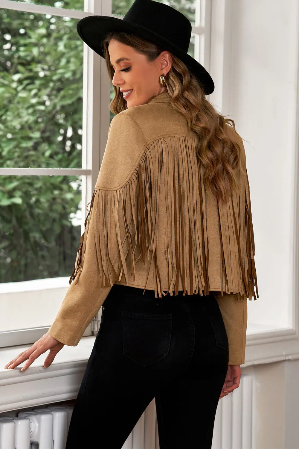 Harbor Fringe Cropped Blazer
