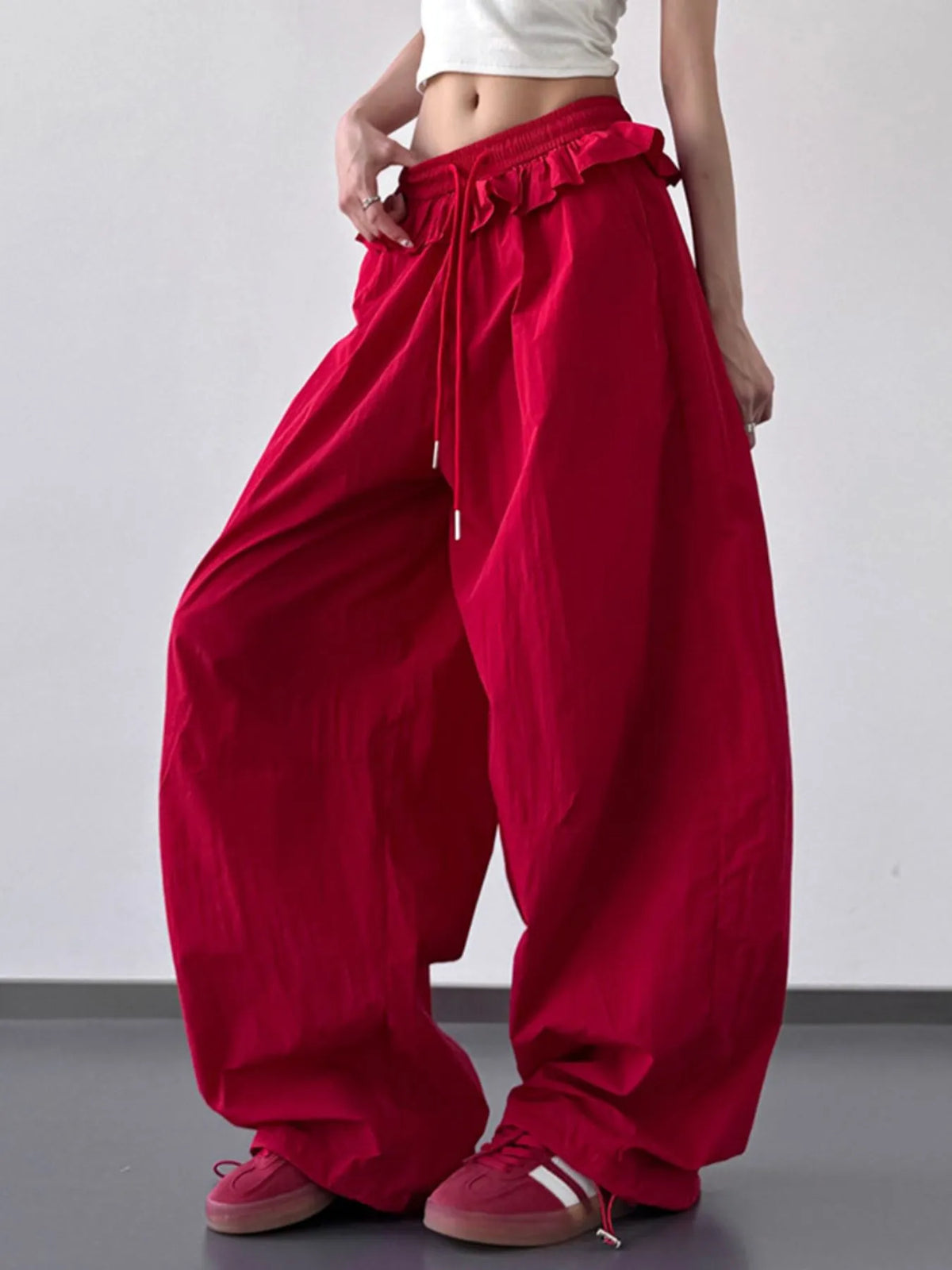 Everyday Flo Drawstring Wide-Leg Pants