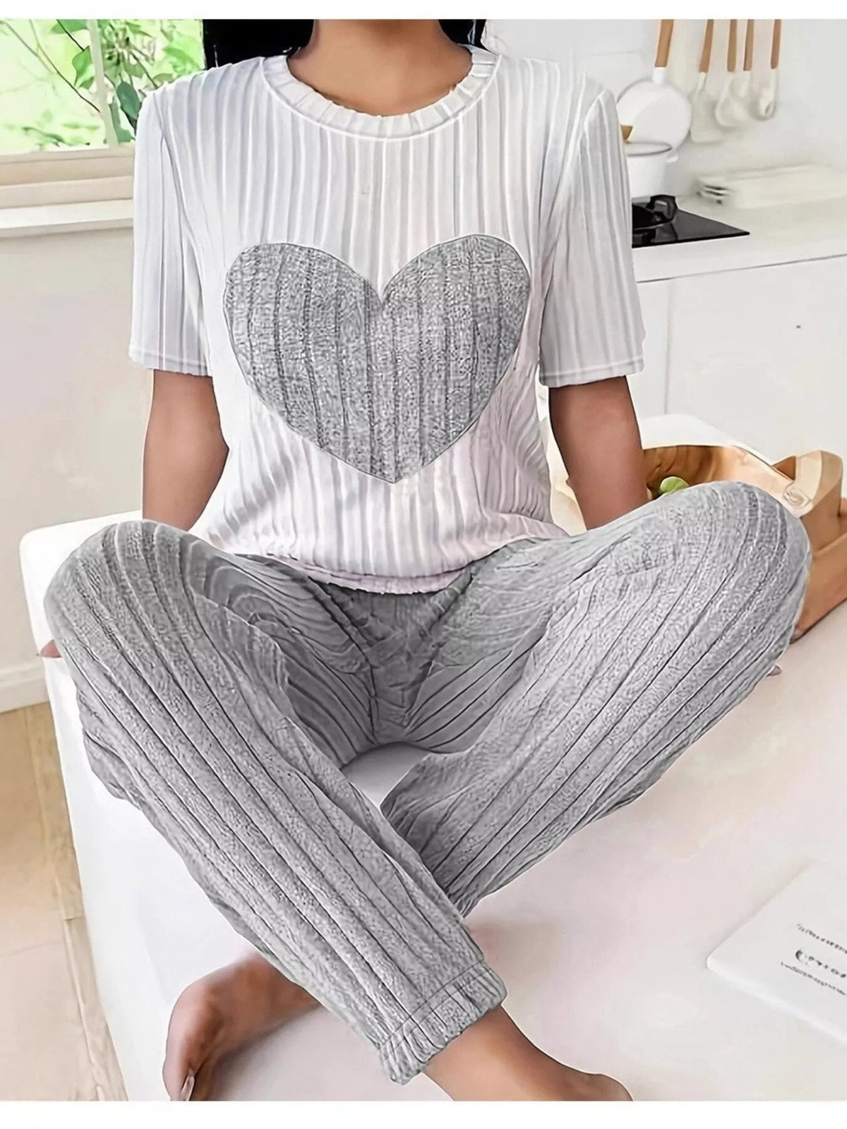 Wild At Heart Knit Top & Pants Set
