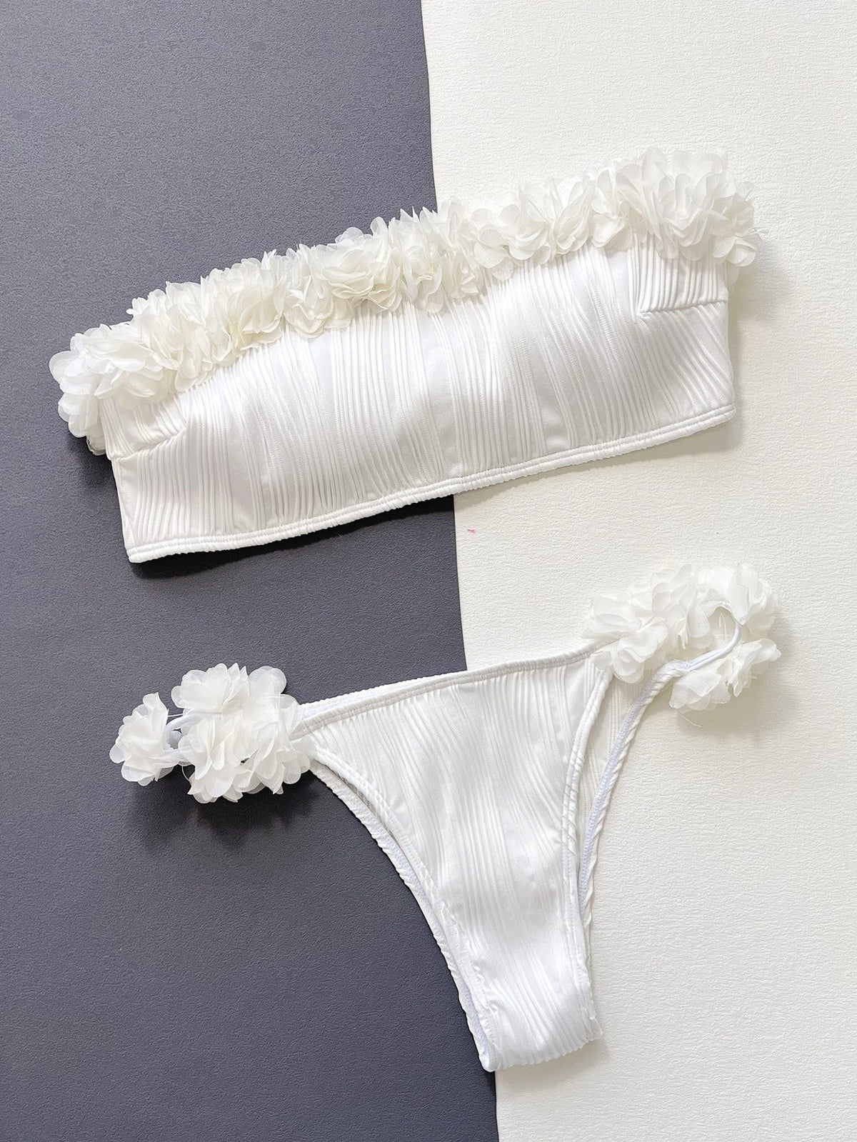 Siren Muse Appliqu¨¦ Tie-Back Bikini Set
