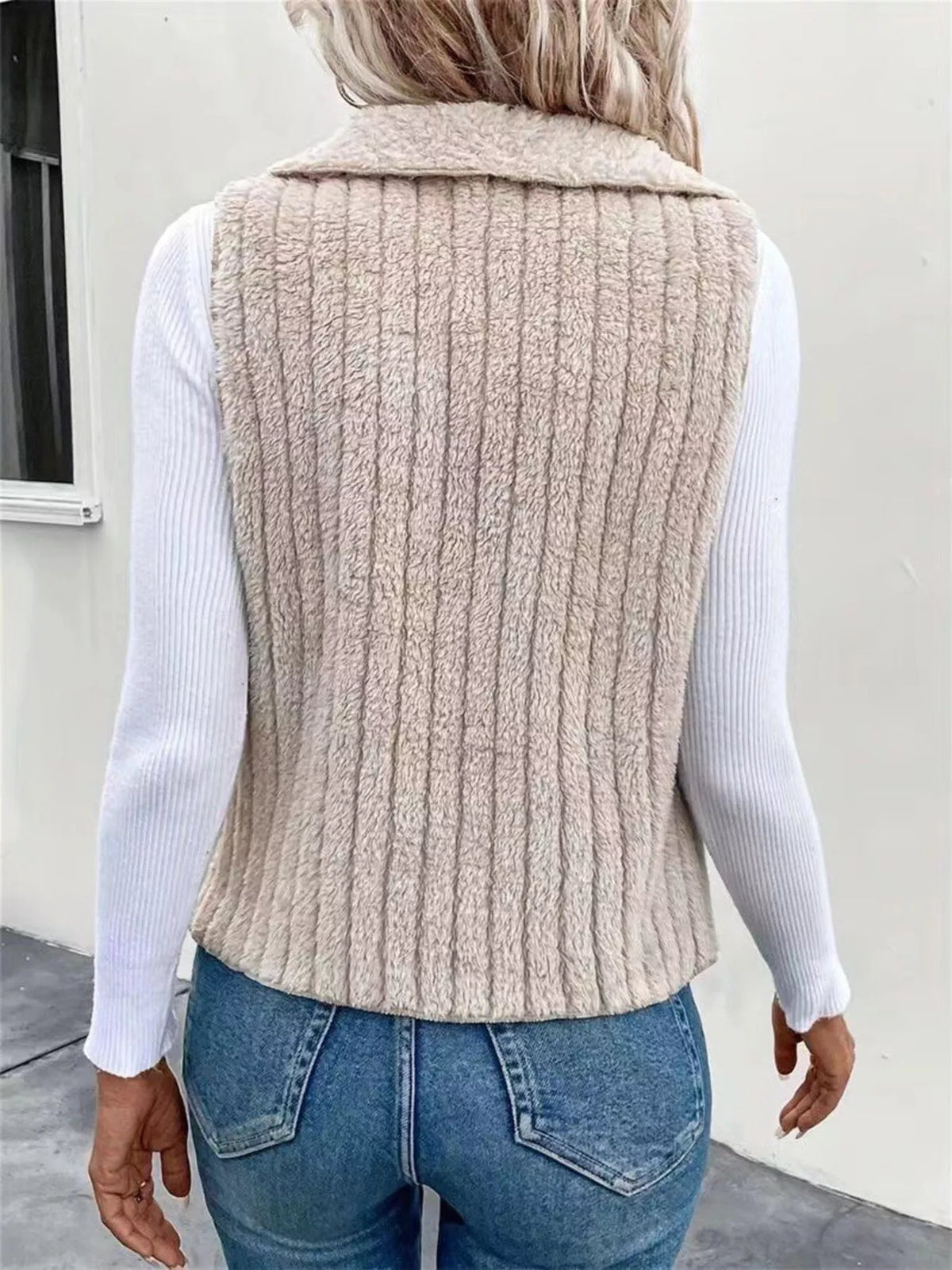 Fireside Drape Fleece Vest Coat