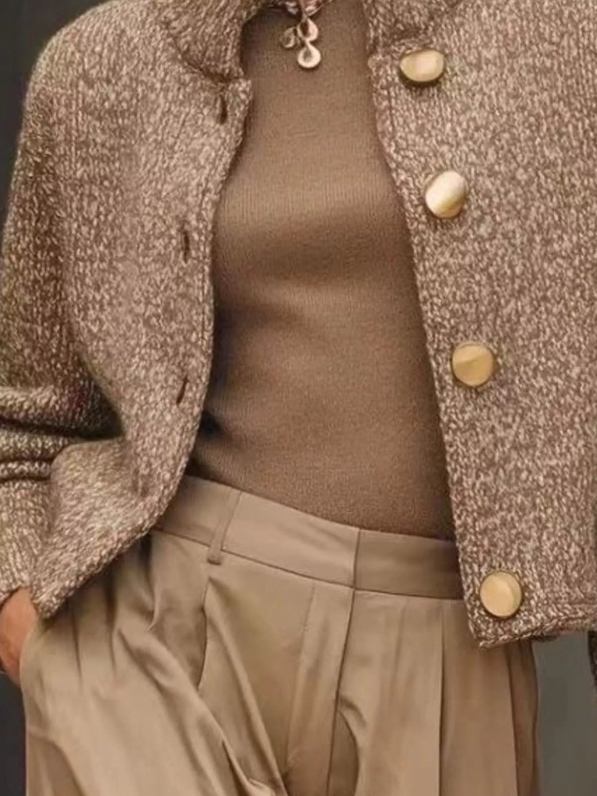 Uptown Muse Button-Down Cardigan Plus Size