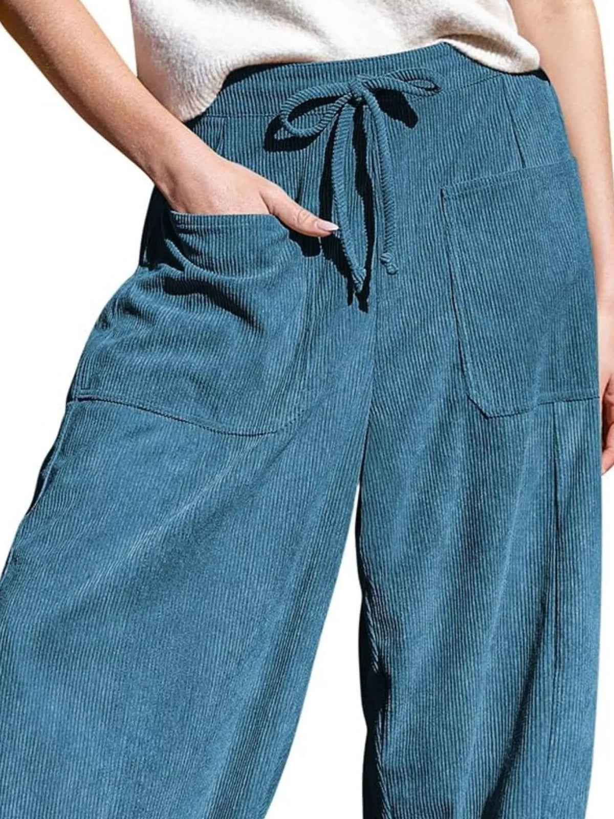 City Escape Corduroy Wide Leg Pants