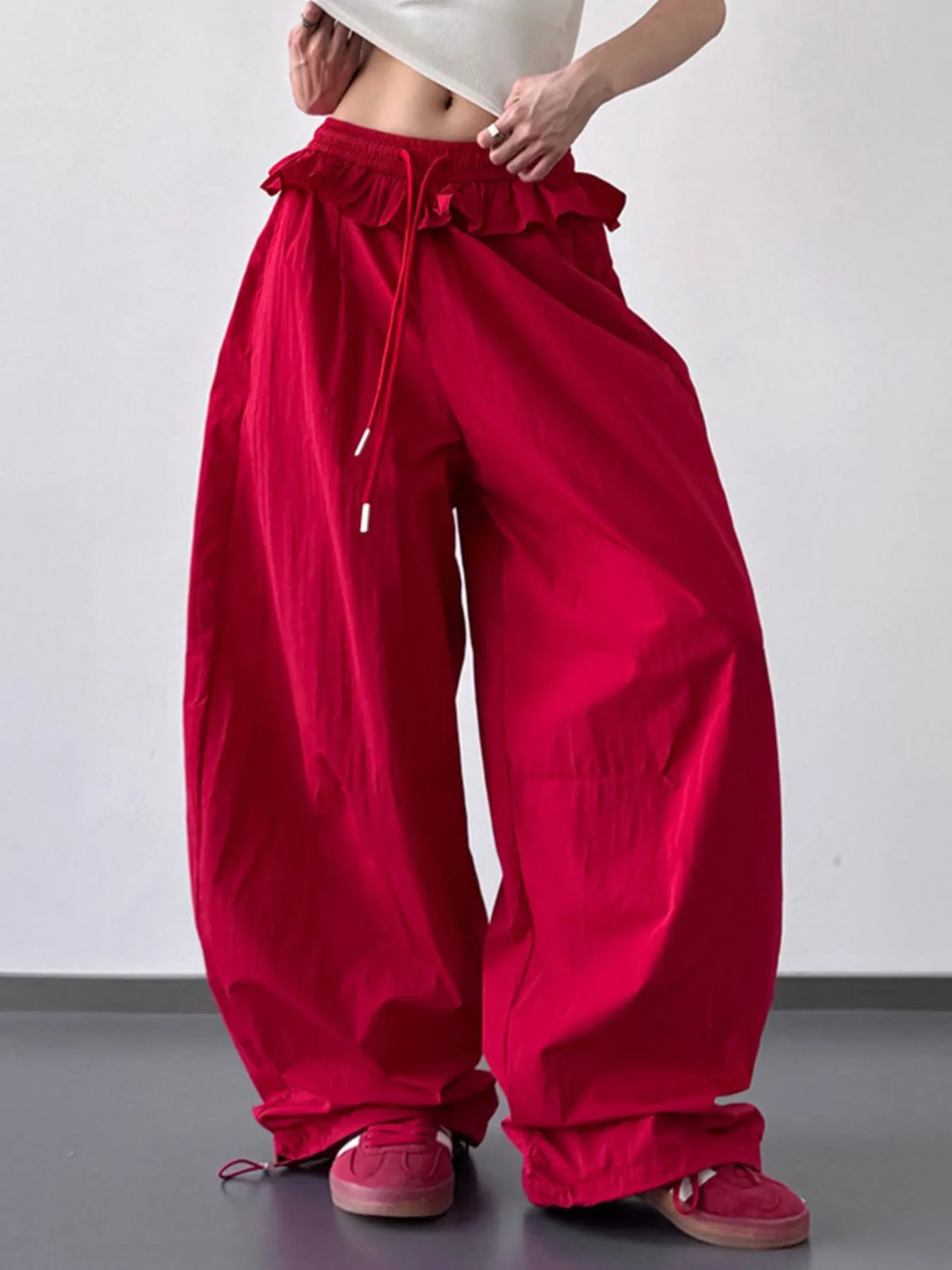 Everyday Flo Drawstring Wide-Leg Pants