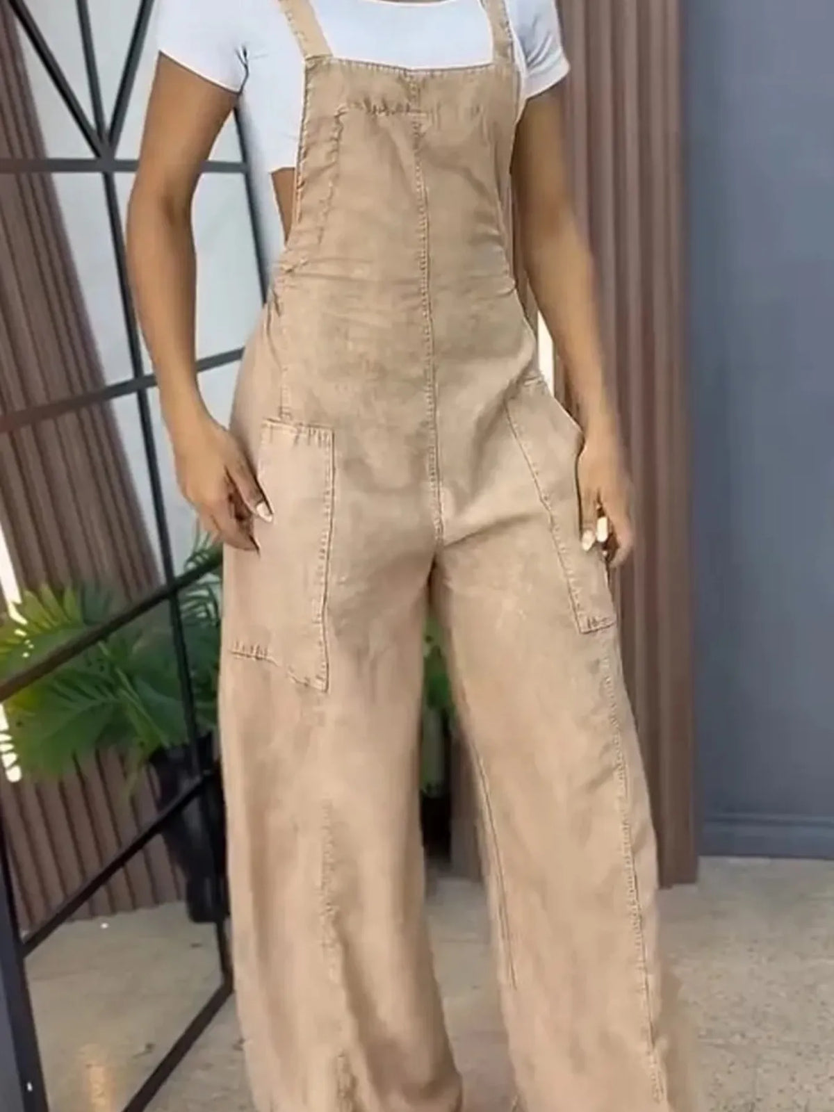 Hudson Blue Wide-Leg Denim Jumpsuit