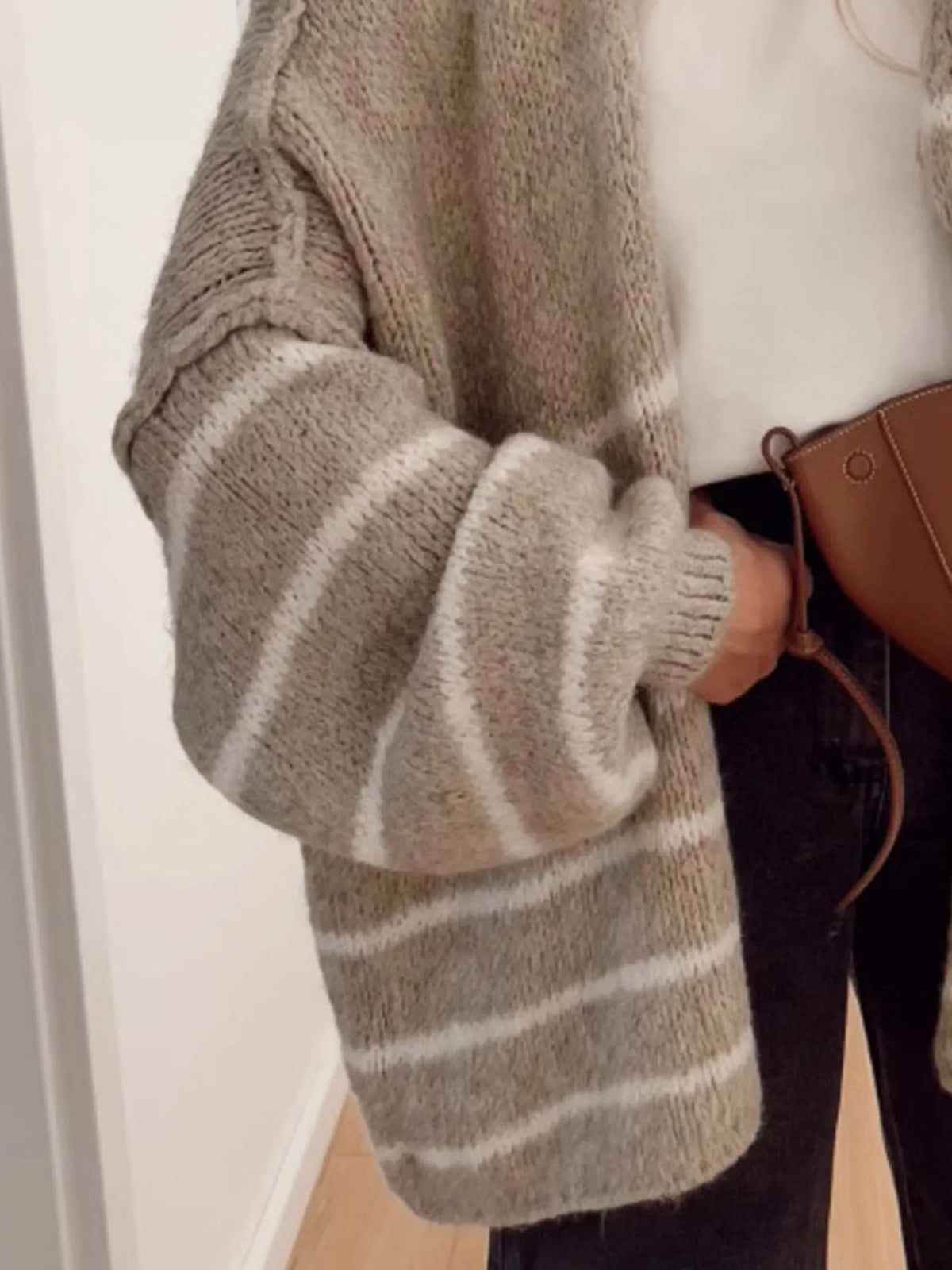 Industrial Muse Striped Cardigan