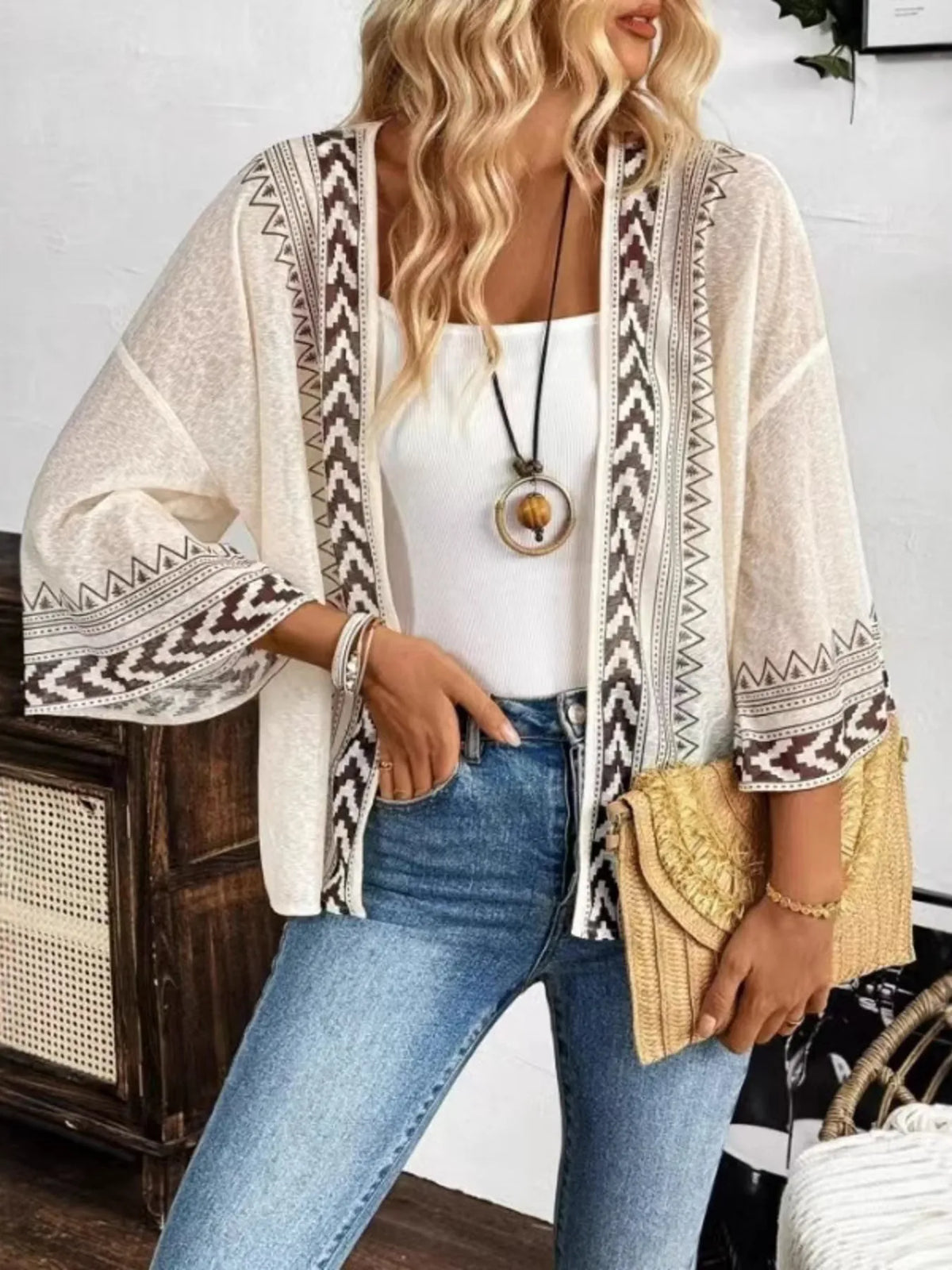 Easy Living Open Front Kimono Cardigan