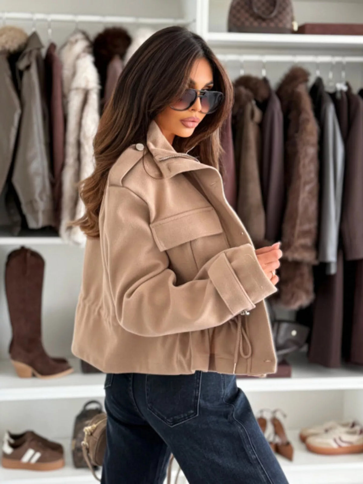 Dockside Cinch Cropped Jacket