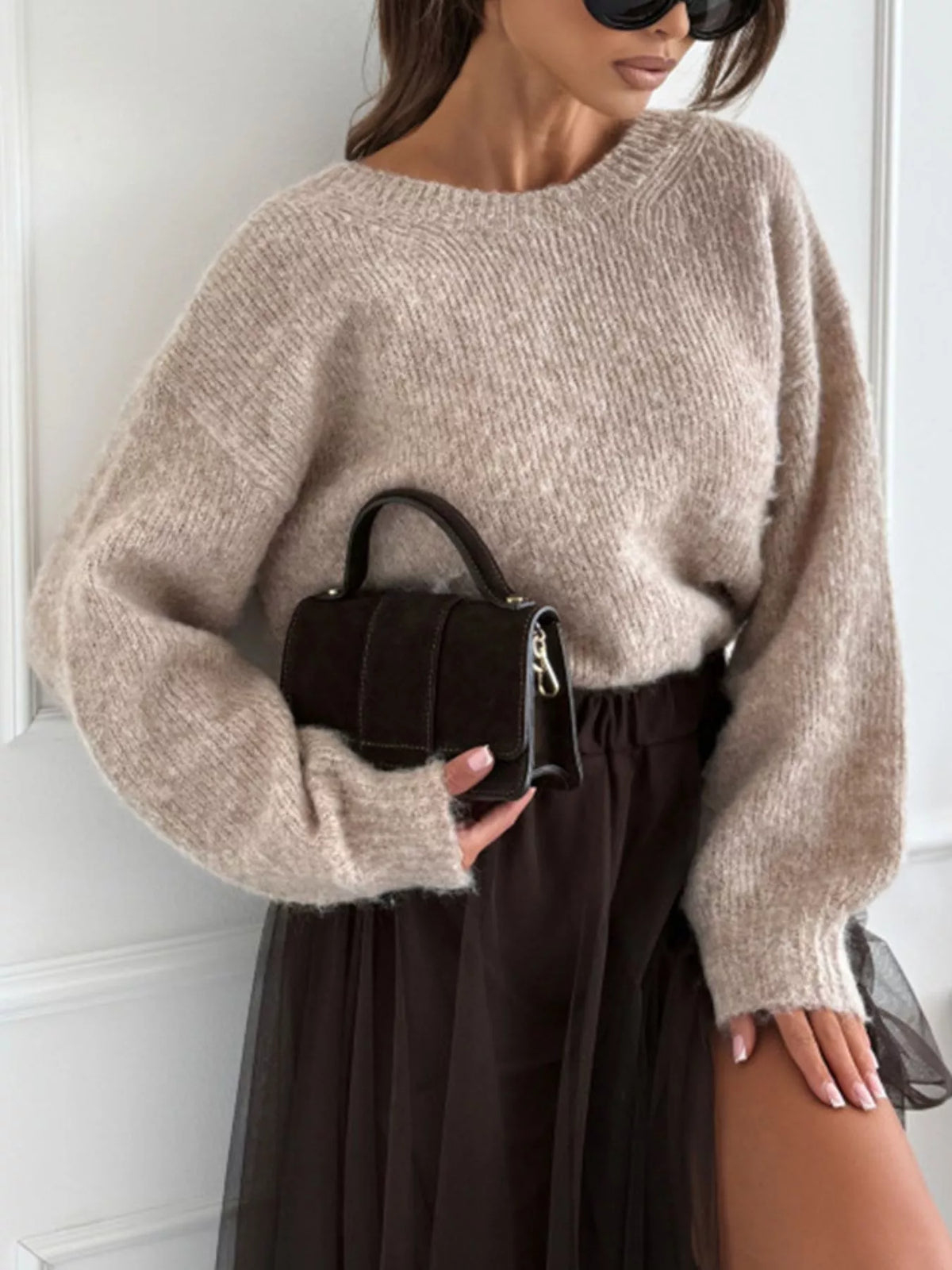 Wild Charm Leopard Bow Sweater
