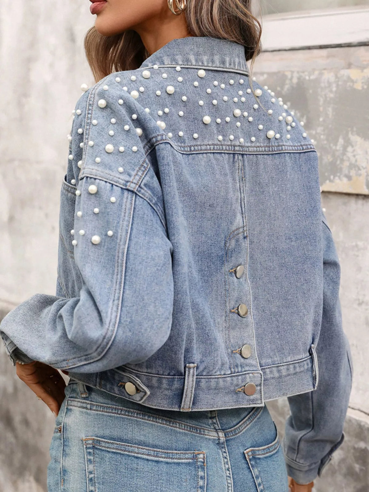 Pearl District Cropped Denim Jacket
