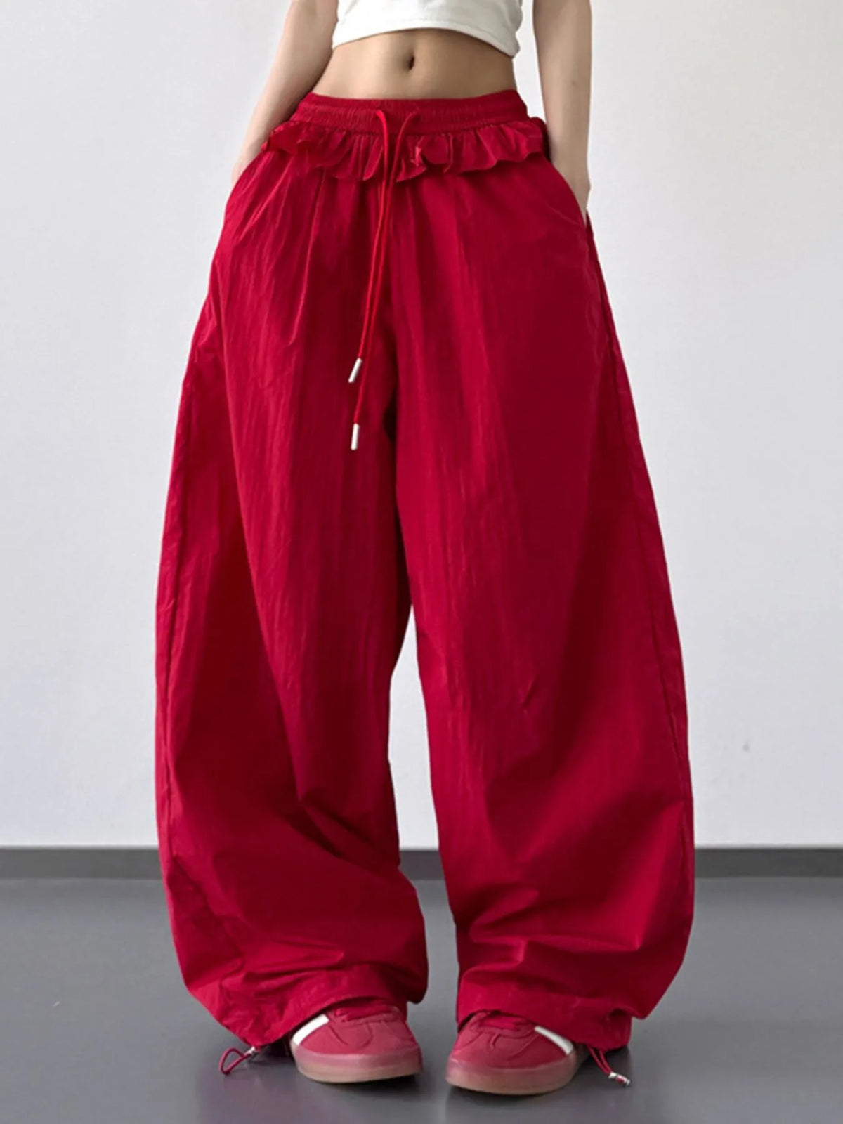 Everyday Flo Drawstring Wide-Leg Pants