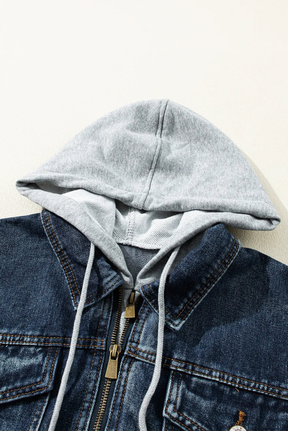 Brooklyn Layers Hooded Denim Jacket