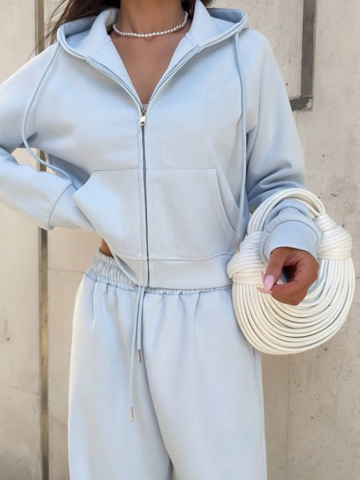 Skyline Glow Drawstring Hoodie & Pants Set
