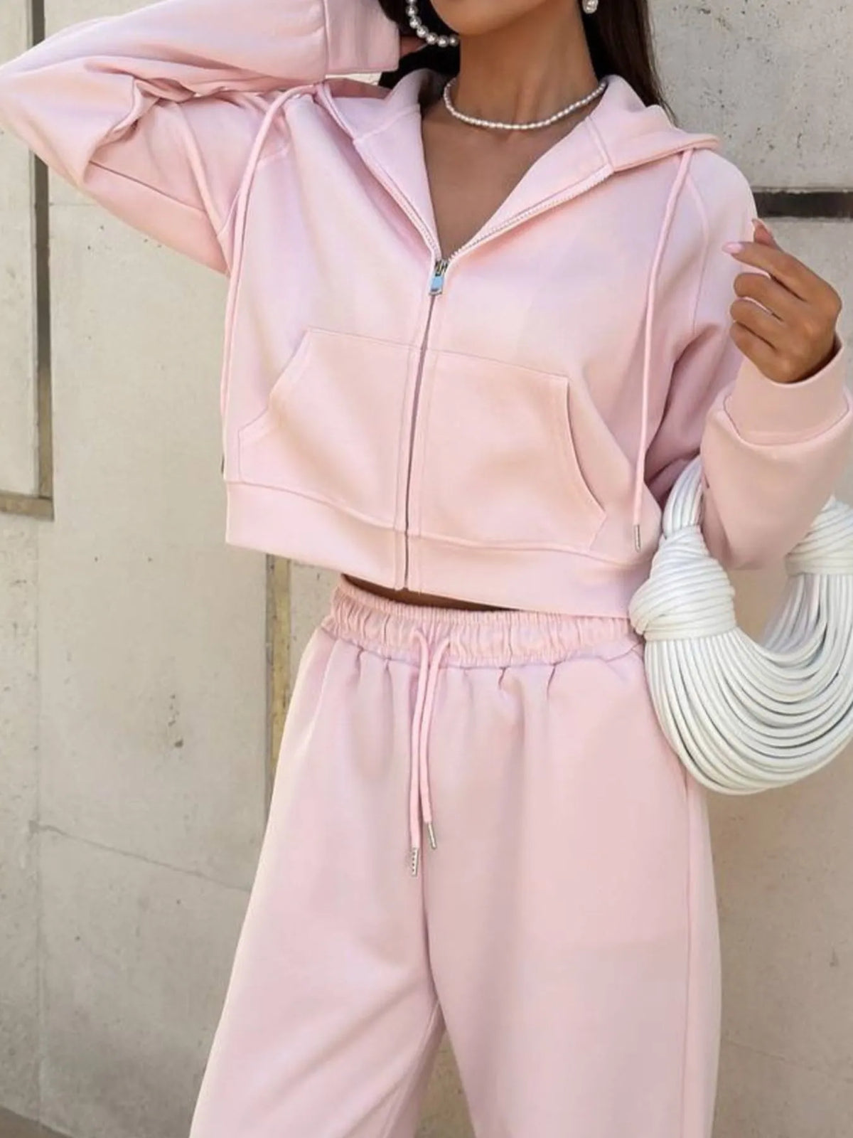 Skyline Glow Drawstring Hoodie & Pants Set