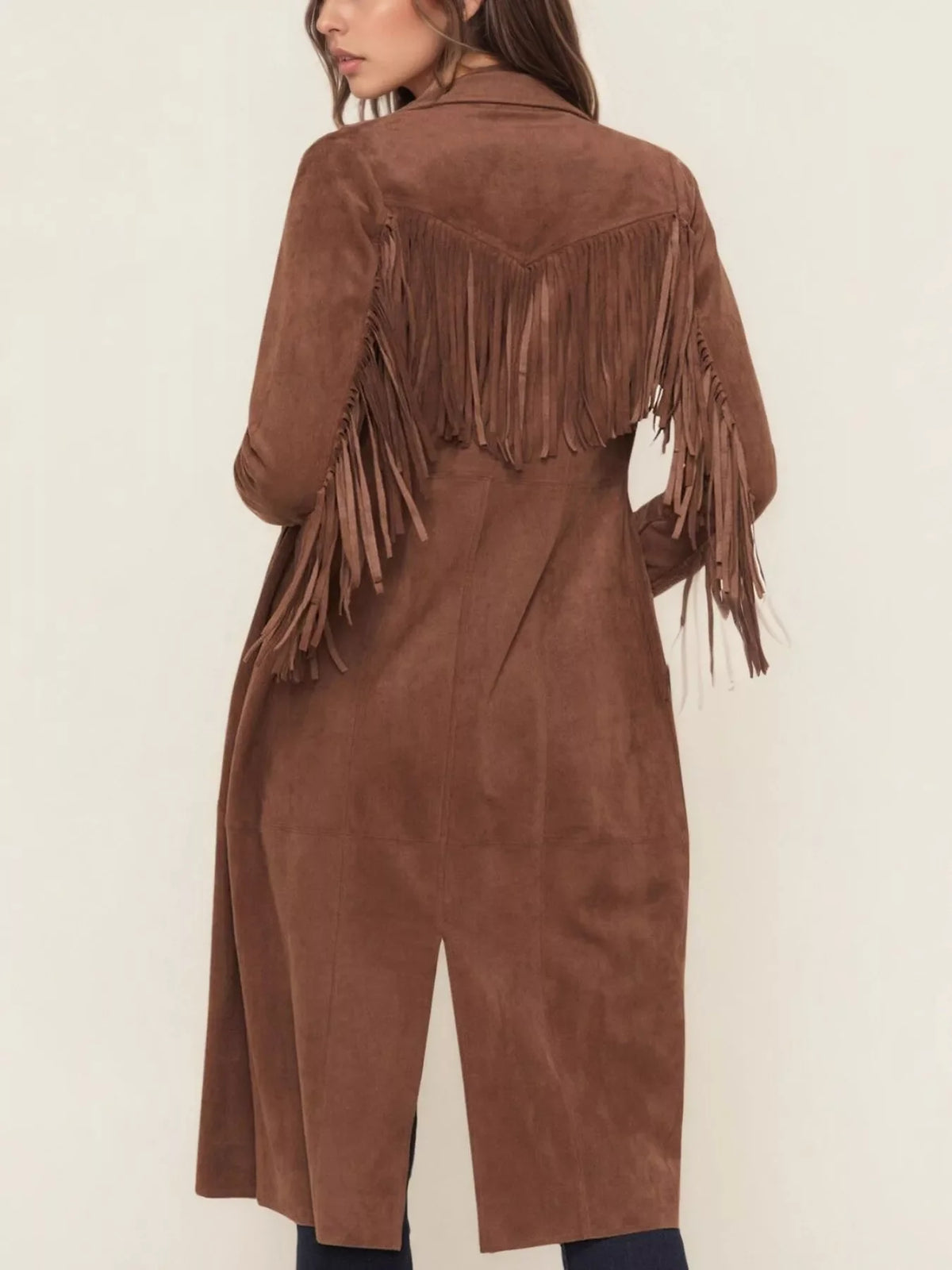 Midnight Fringe Statement Coat