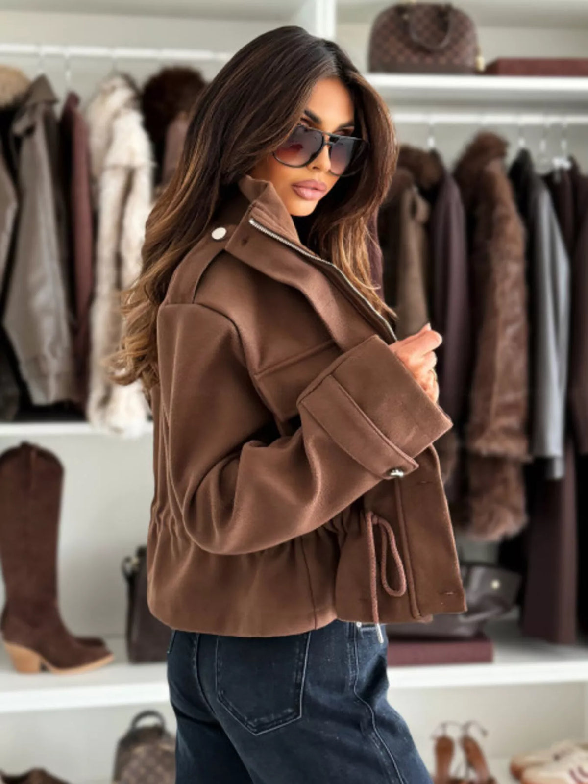 Dockside Cinch Cropped Jacket