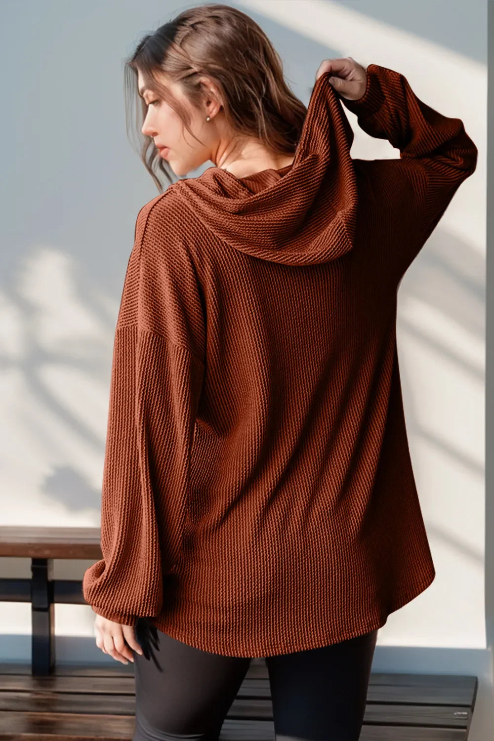 Street Style Half Button Hoodie