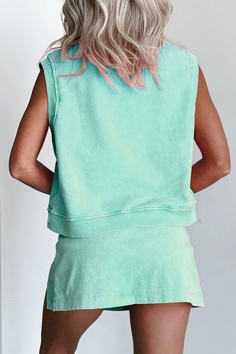 Weekend Muse Round Neck Top & Skort Set