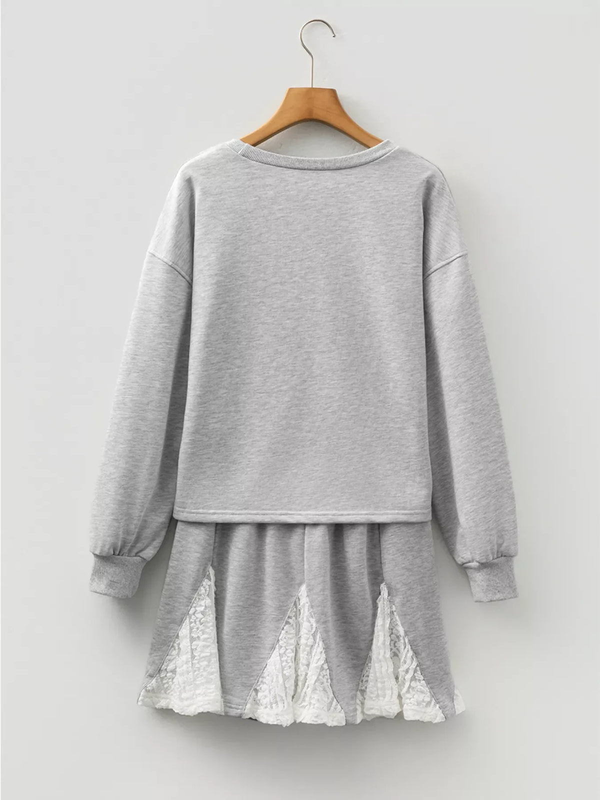 Harbor Lace Drop Shoulder Top & Skort Set