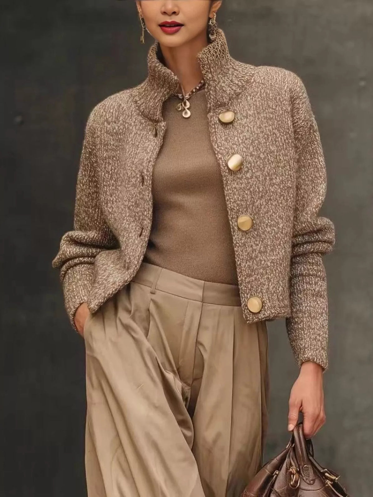 Uptown Muse Button-Down Cardigan Plus Size