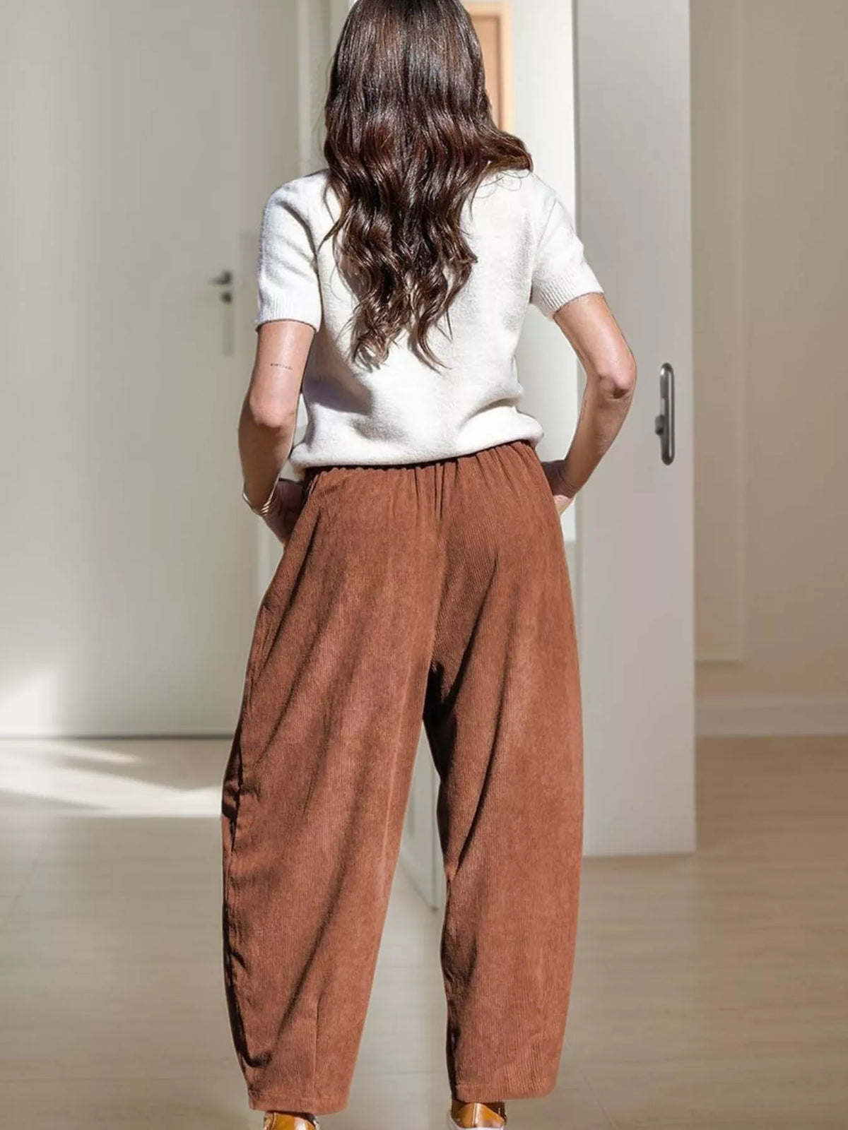 City Escape Corduroy Wide Leg Pants