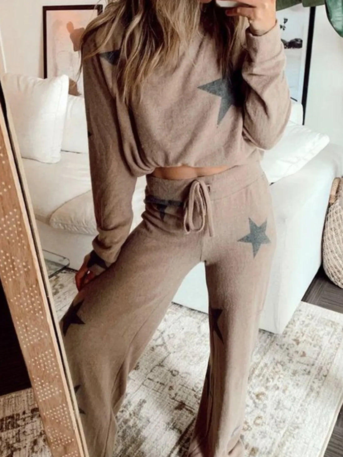 Star Gaze Top & Drawstring Pants Set