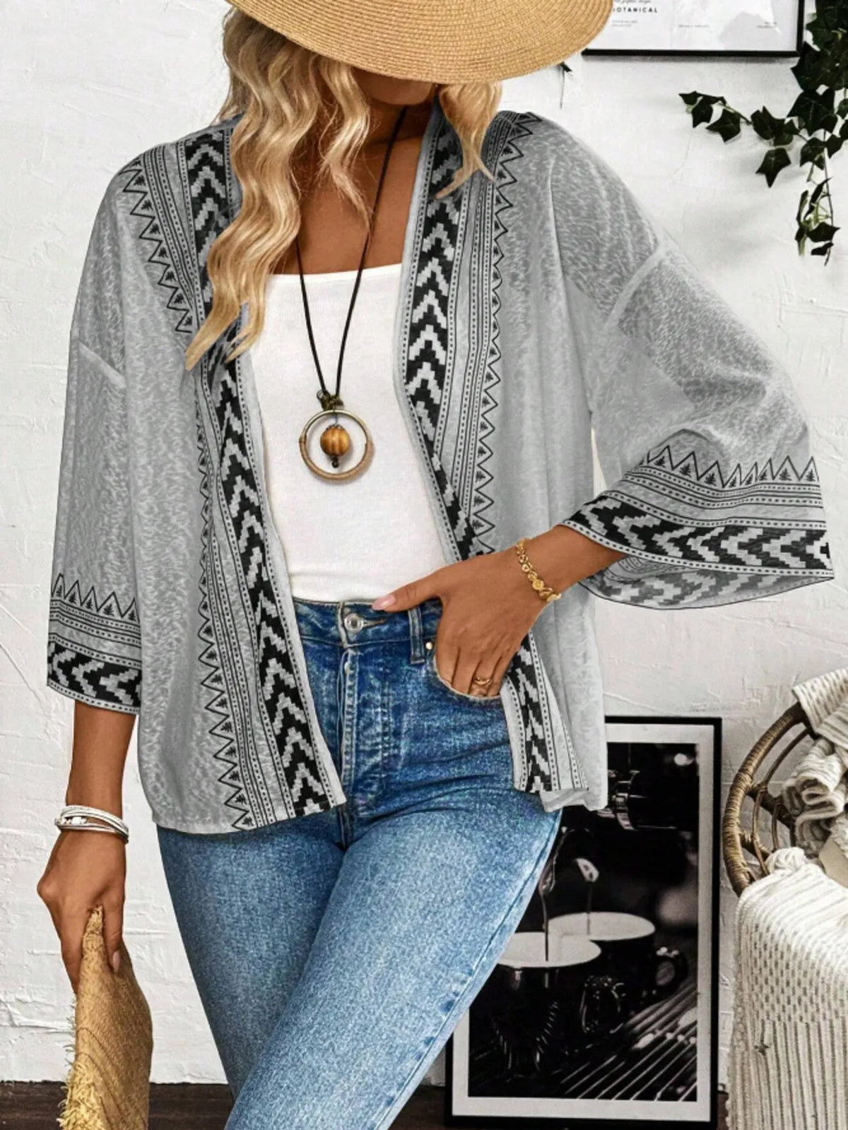 Easy Living Open Front Kimono Cardigan