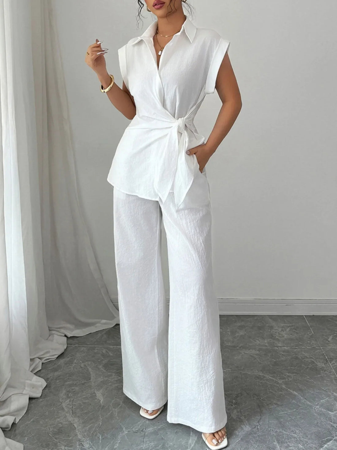 Esme Cap Sleeve Top & Pants Set