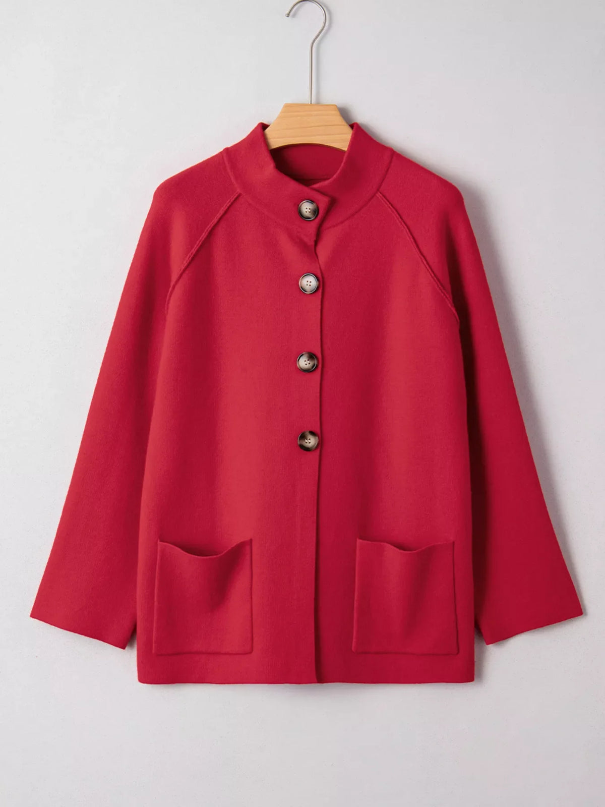 Borough Wrap Buttoned Knit Cardigan