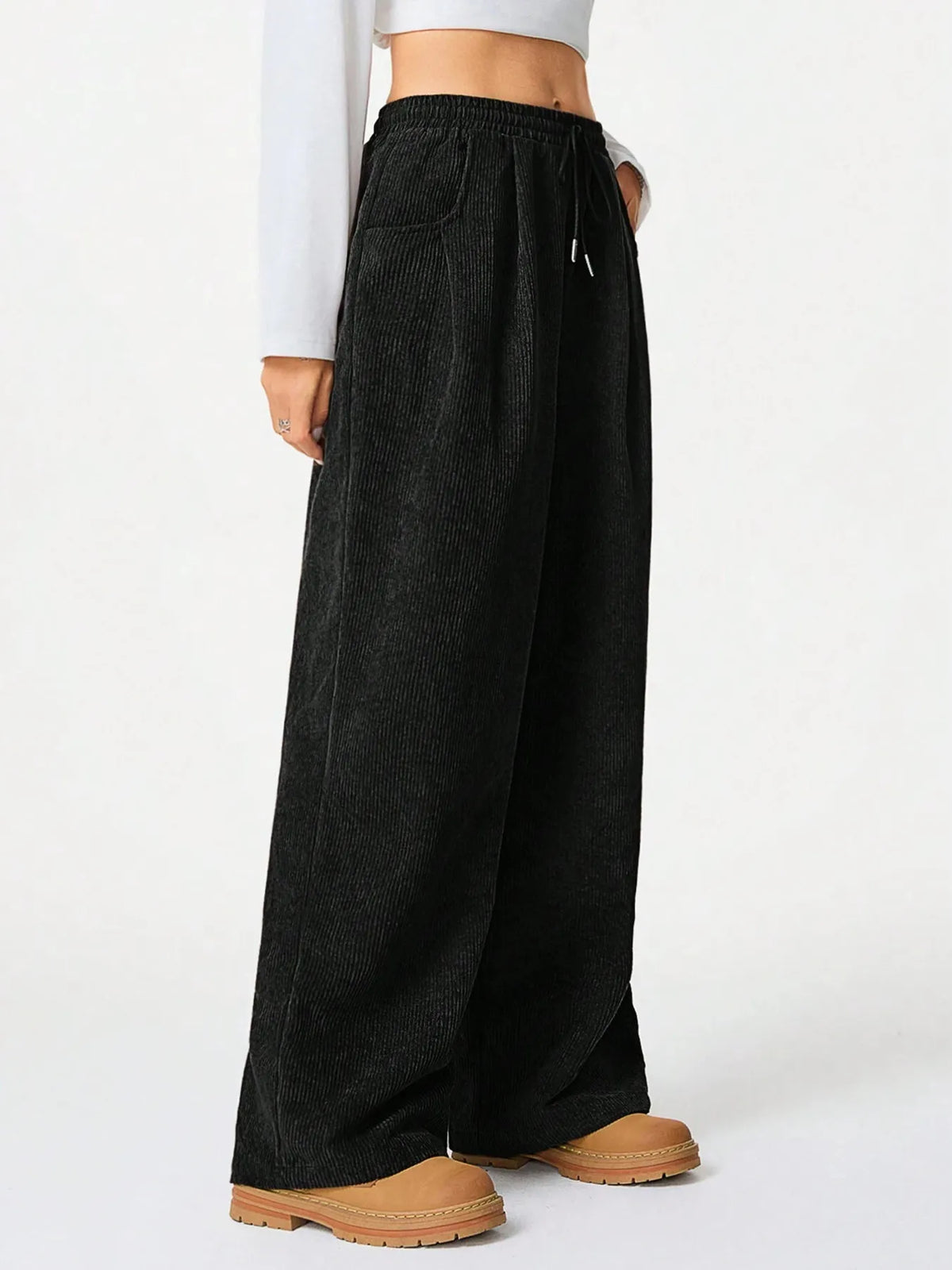 City Lights Drawstring Wide Leg Pants