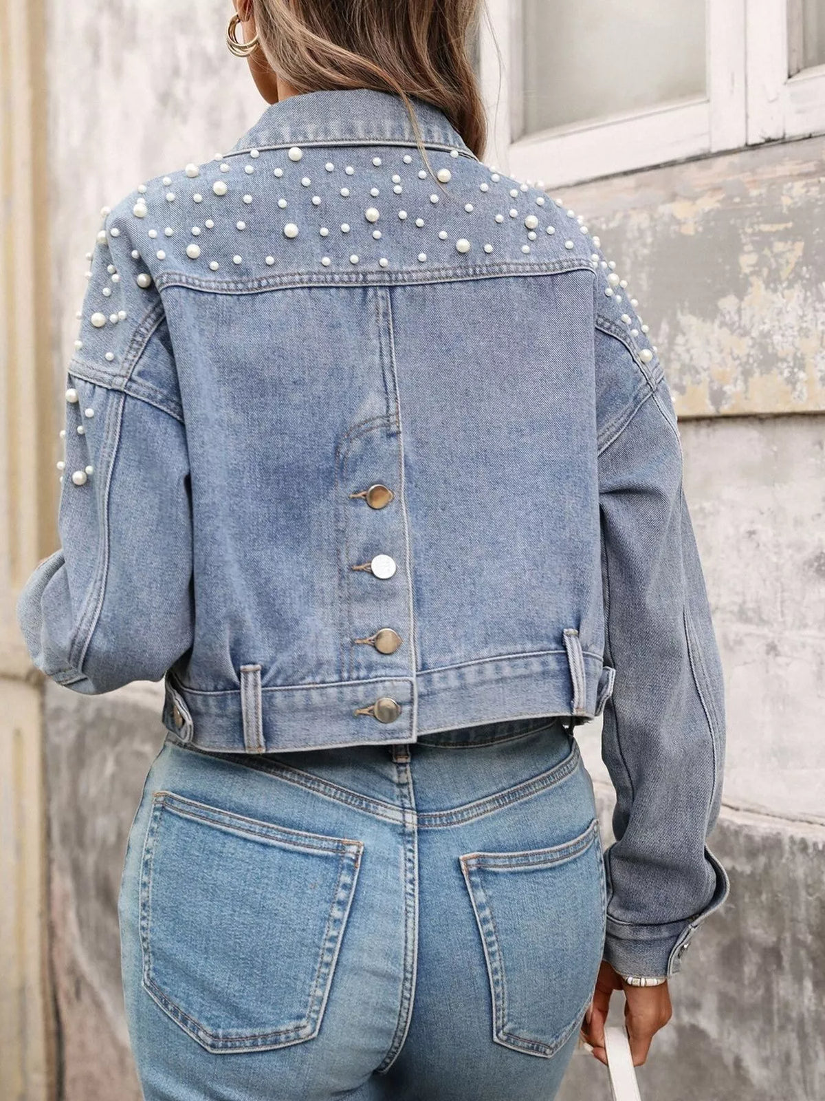Pearl District Cropped Denim Jacket