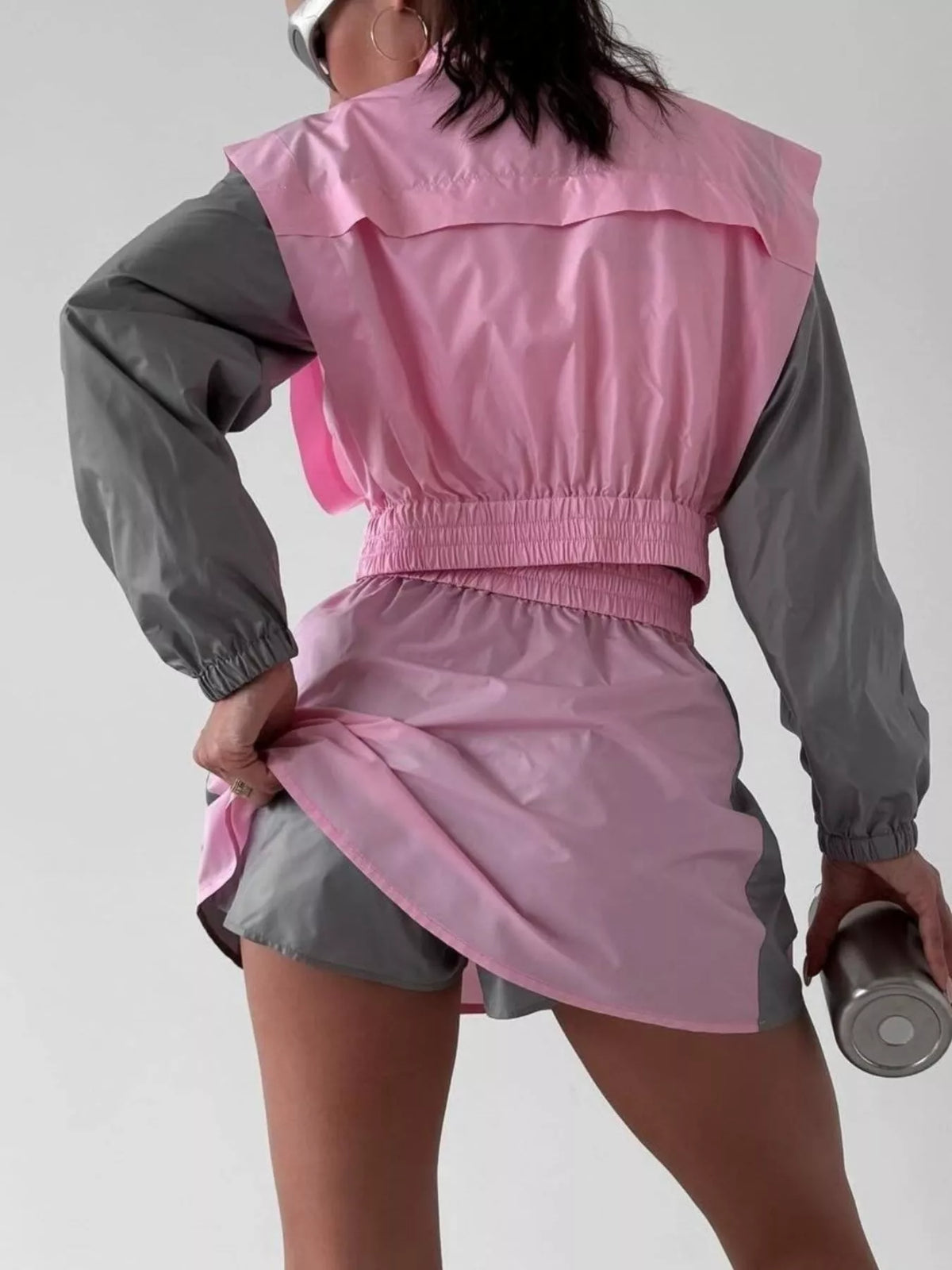 Rebel Color Block Jacket & Skirt Set