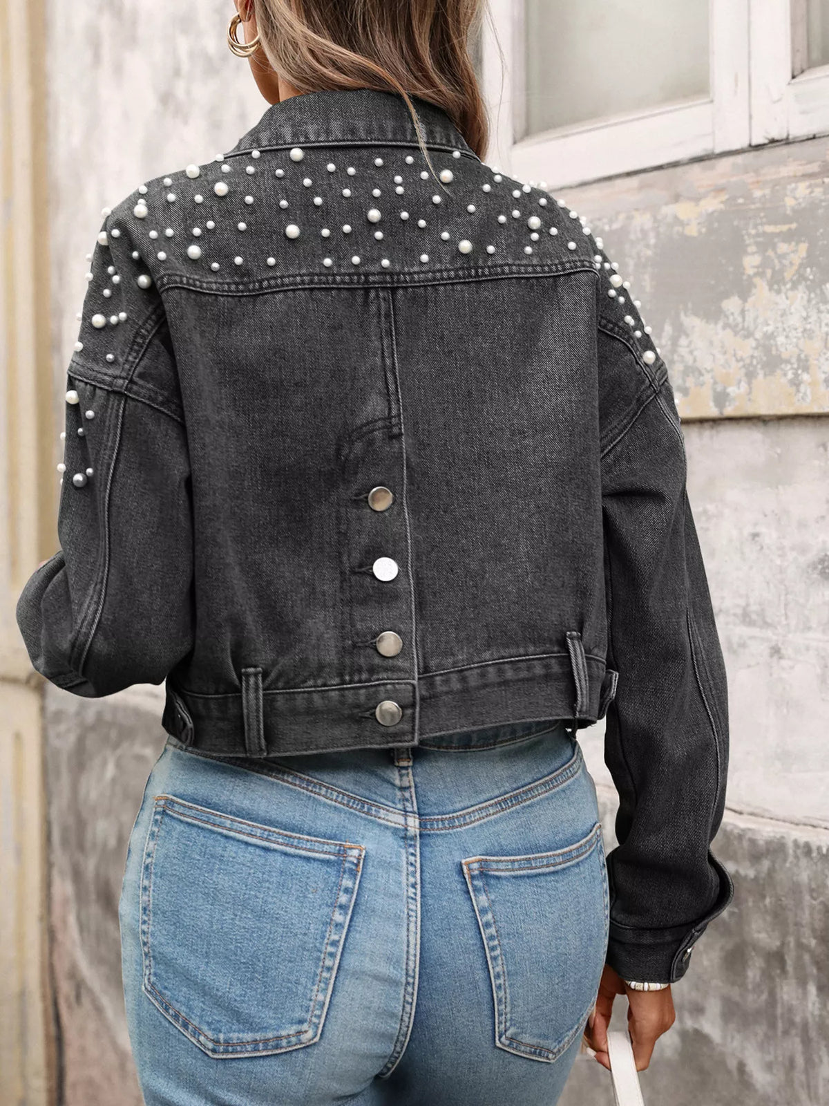 Pearl District Cropped Denim Jacket