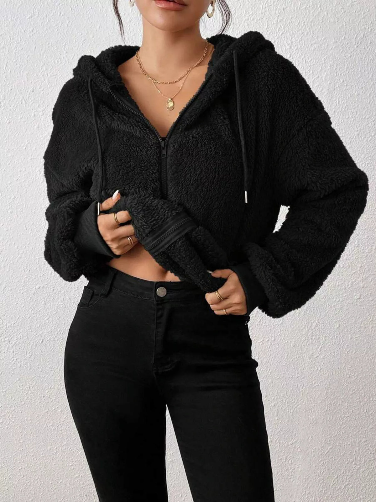 Aspen Luxe Plush Hoodie Jacket