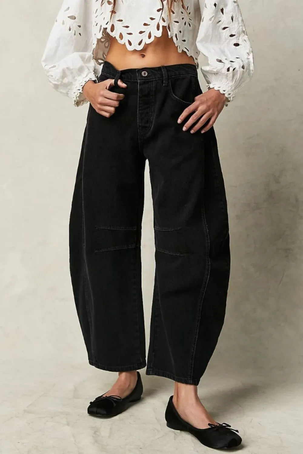 Weekend Muse Wide-Leg Pocket Jeans