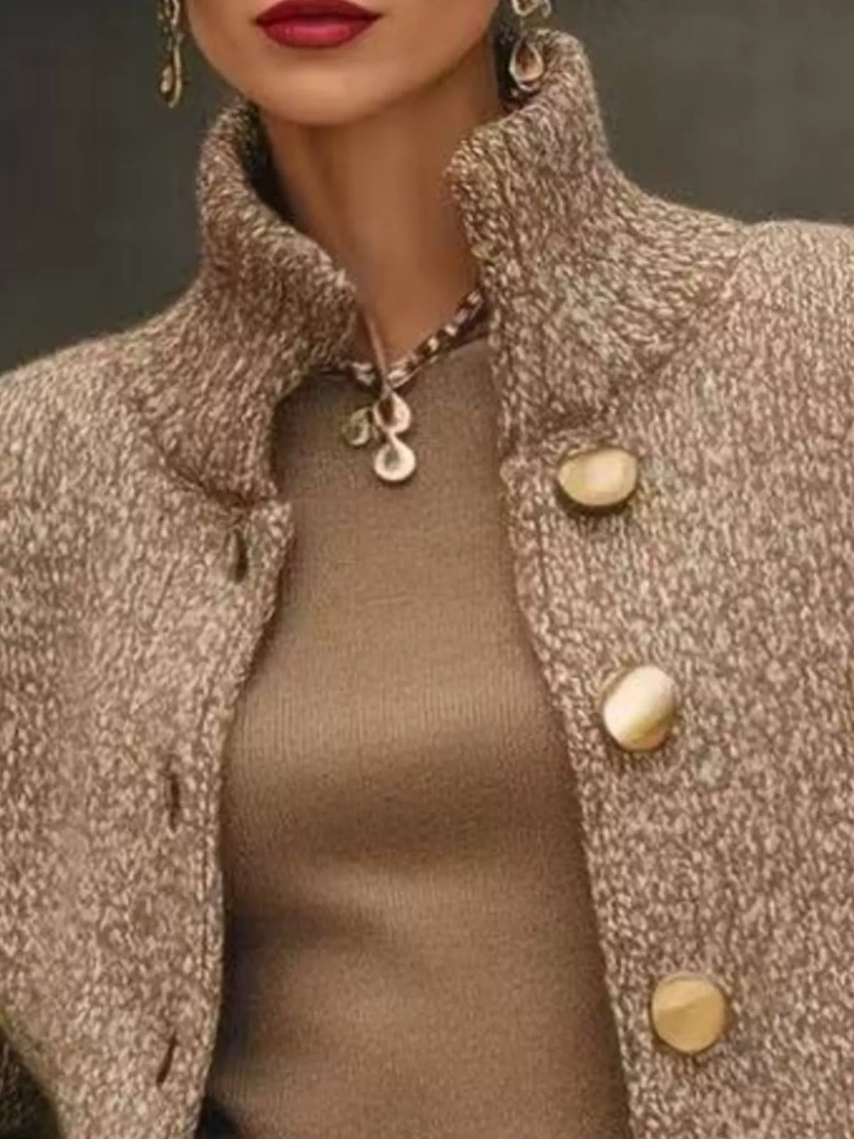 Uptown Muse Button-Down Cardigan Plus Size