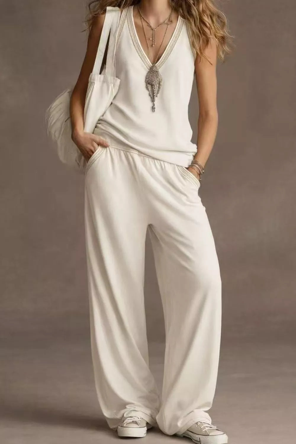 Gypsy Soul V-Neck Tank & Pants Set
