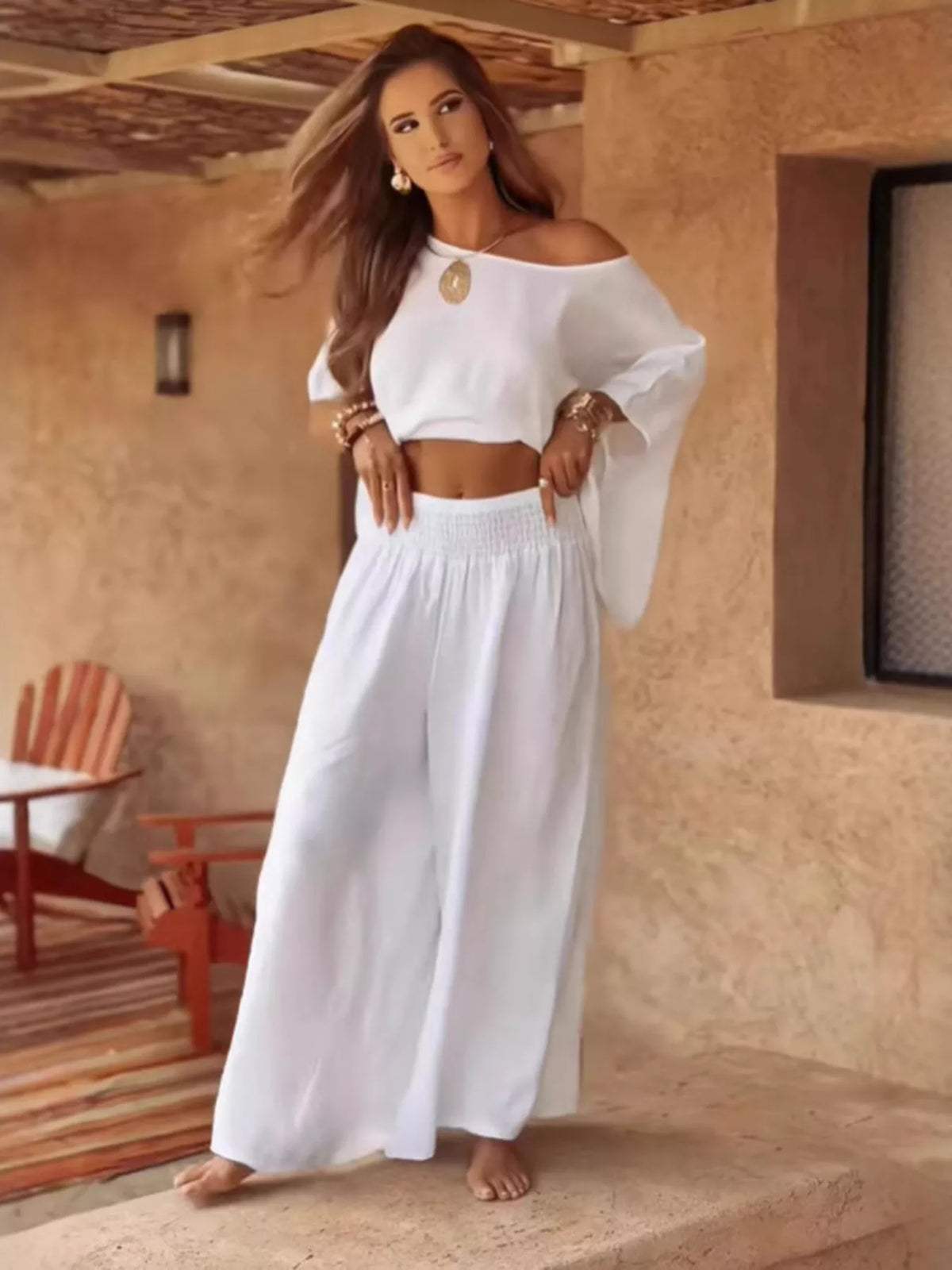 Chelsea Luxe Boat Neck Lounge Set