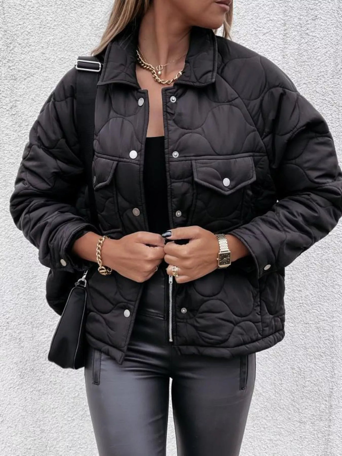 Harborline Quilted Snap Jacket